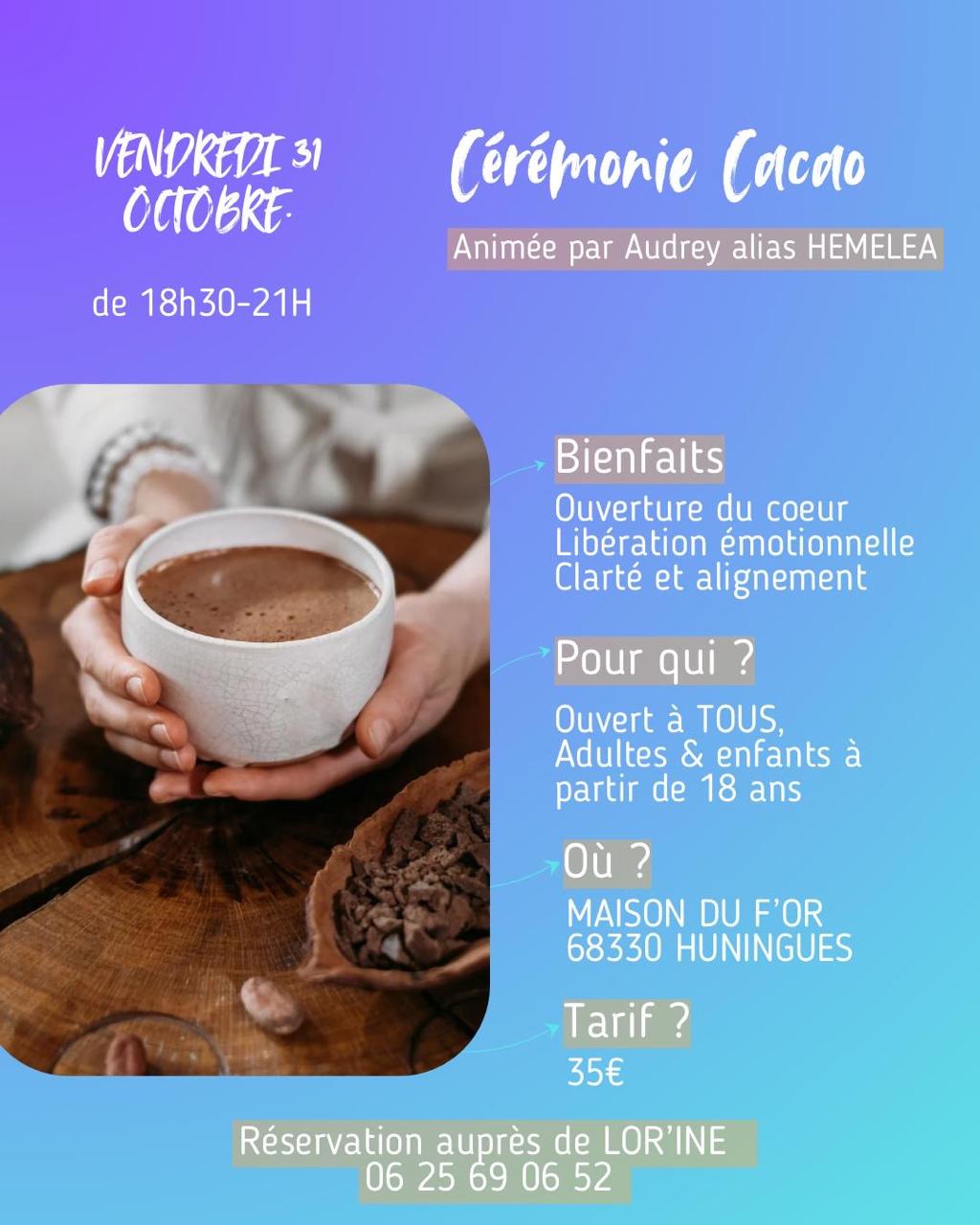 Affiche Cérémonie Cacao 31 octobre